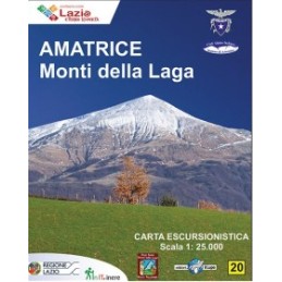AMATRICE -  MONTI DELLA LAGAcarta Escursionistica scala 1:25.000