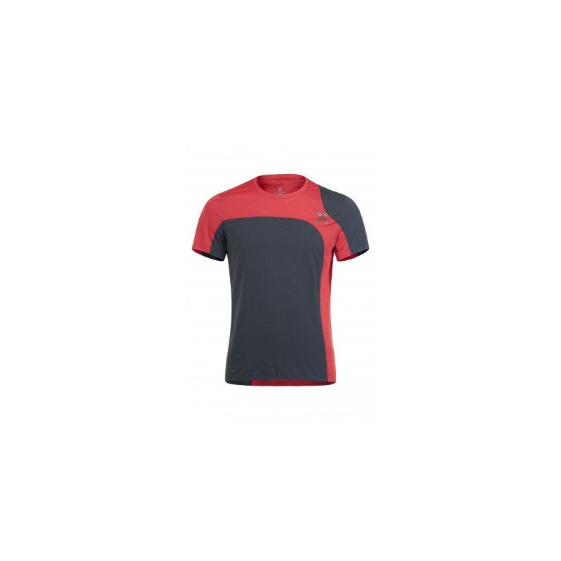 OUTDOOR STYLE T-SHIRT - NERO/ROSSO