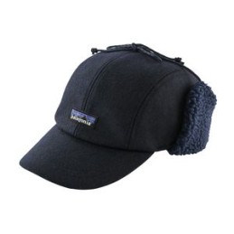 Recycled Wool Ear Flap Cap - COL. CLASSIC NAVY