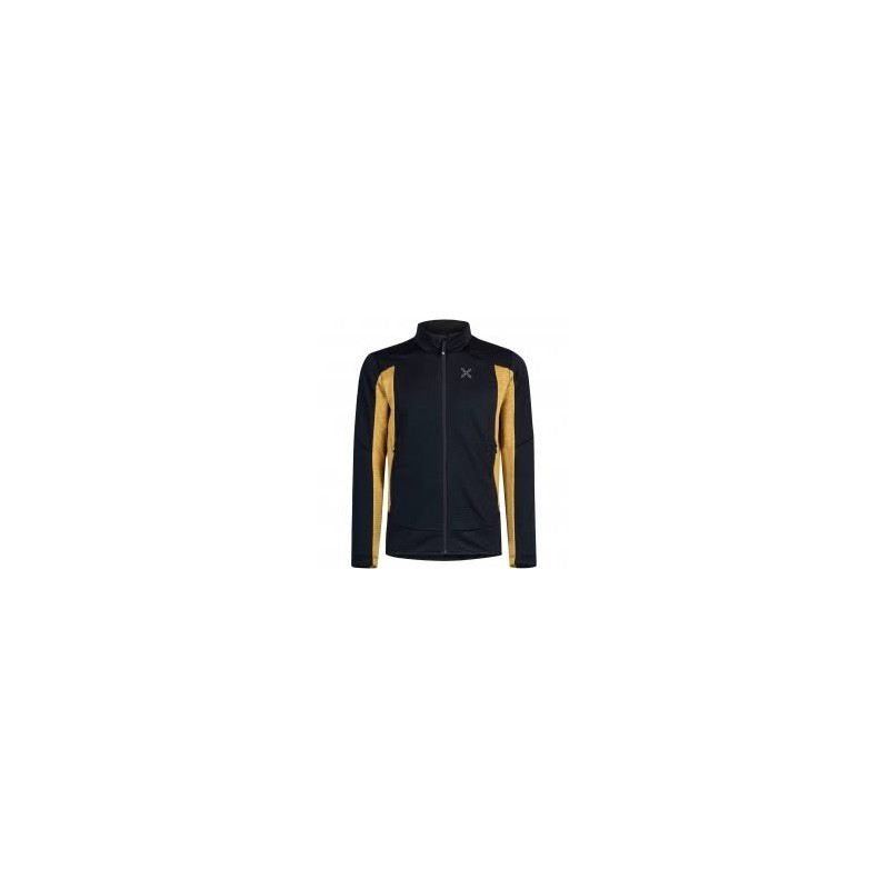 STRETCH COLOR JACKET - NERO/GOLD