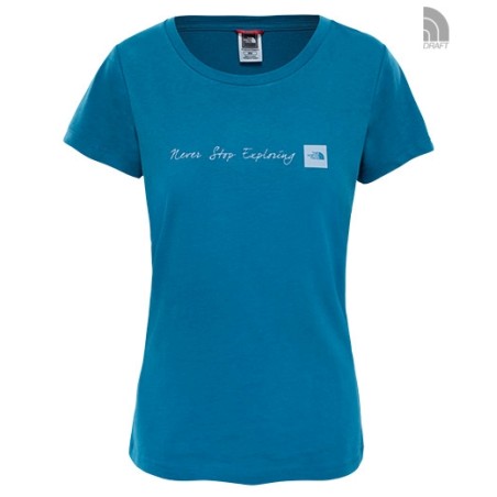 W S/S NSE TEE - BLUE CORAL