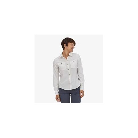W\'S L/S SELF GUIDED HIKE SHIRT - WHITE