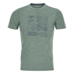 120 COOL TEC PUZZLE T-SHIRT - COL. GREEN FOREST/BLEND