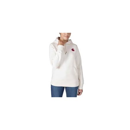 RELAXED FIT MIDWEIGHT LOGO SLEEVE GRAPHIC SWEATSHIRT WOMAN
