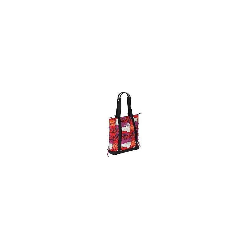 BOREALIS TOTE - FIERY RED ABSTR