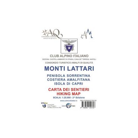 Carta dei Monti Lattari - CARTA DEI SENTIERI 1:25000