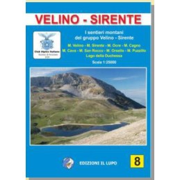 Carta dei sentieri montani del gruppo Velino-Sirente 1:25.000