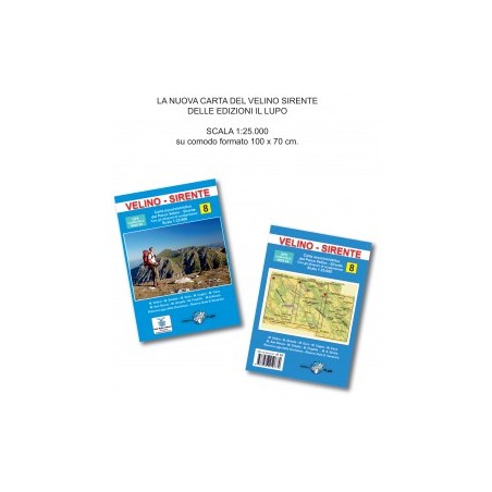 Carta escursionistica del Parco Velino-Sirente 1:25.000 - con itinerari di Scialpinismo n. 8